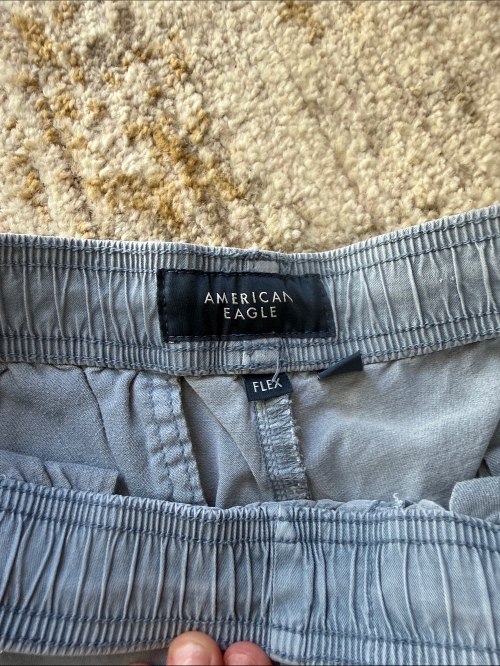American Eagle Outfitters Men's Athletic Shorts in Light Gray